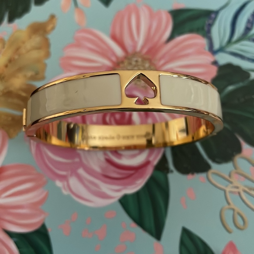 Authentic Kate Spade hole punch enamel bangle